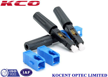 SC UPC Fast Connector with No Special Assembling Tool Factory-Installed Fiber Stub and Easy Operation for FTTH Applications