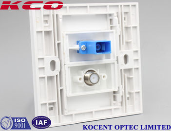 FTTH CATV Fiber Optic Terminal Box For Fiber CATV Networks Socket Face Plate