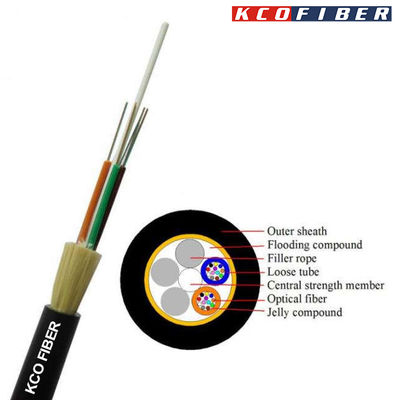 All Dielectric 24fo 48fo 96fo Single Mode Optical Fiber Outdoor Cable ADSS