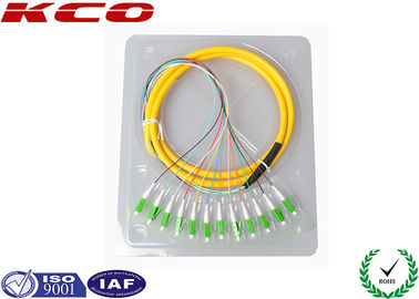LC APC Optical Fiber Single Pigtail Optical Fiber / Fanout LC Pigtail Fiber Optic Connectors
