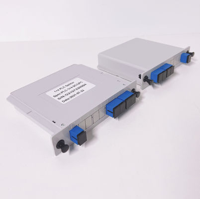 1x4 1:4 1*4 Τύπος κάσετας ABS Box PLC Splitter LGX Insert Fiber Optic Splitters