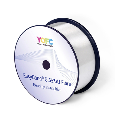YOFC G657A1 EasyBand Bending Insensitive SM Fibre Core Bare Optical Fiber Spool για οπτικά καλώδια