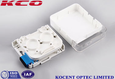 1 Port SC Duplex Fiber Optic Termination Box with Wallmount Socket for 2 Cores FTTH FTTB Applications