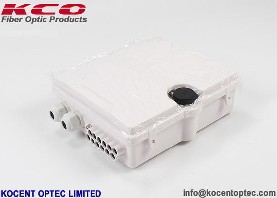 12 Port IP65 Outdoor Fiber Optic Terminal Box with ABS+PC Material for Wall or Pole Mount in FTTH Networks