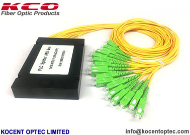 LAN PLC  Fiber Optic Splitter 1x16 ABS Box 0.9mm 2.0mm 3.0mm 1*16 Modular Splitter