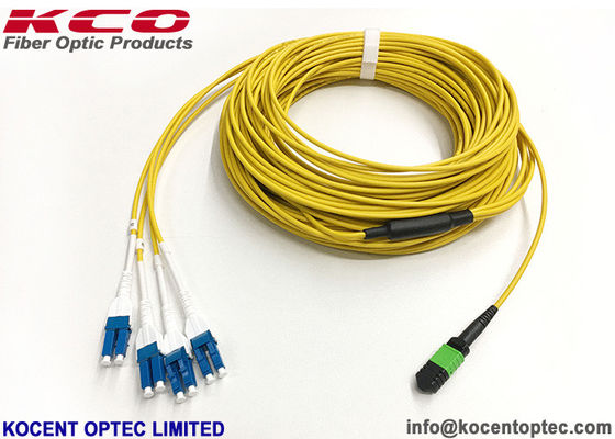 8 12 24 Core MPO MTP Patch Cord PVC LSZH Cover MTP Trunk Cable for 40G Data Center