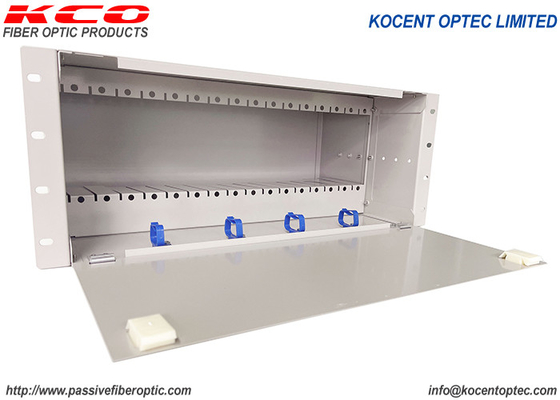 PON FTTH FTTX 19' 4U Fiber Optic PLC Splitter 14 slots 16 slots Chassic ODF Patch Panel